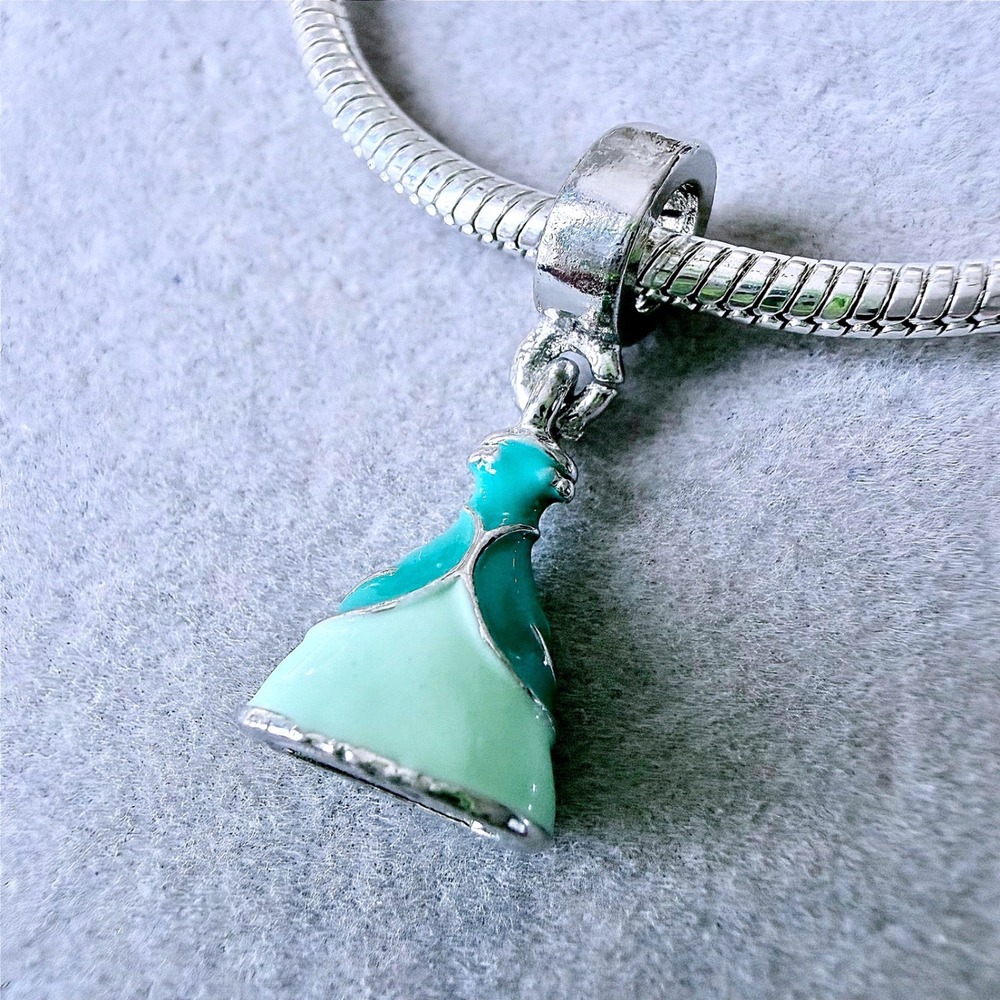 Princess Jasmine Dress Enamel Dangle Charm fits PANDORA